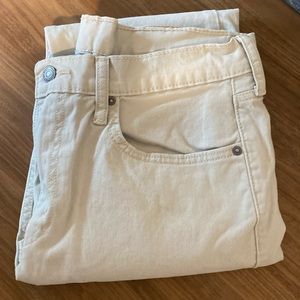 Men’s Levi Straight Cut Jeans - Off White Color